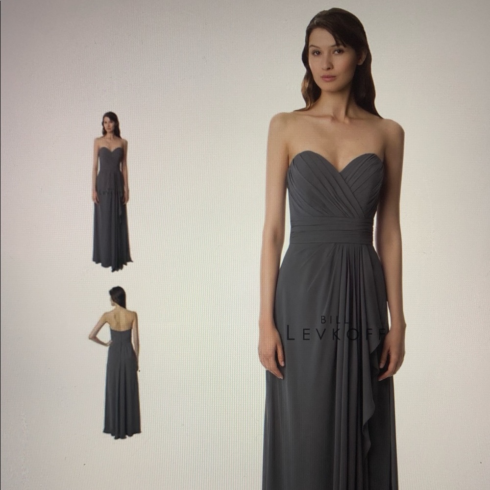 Bill Levkoff pewter dress